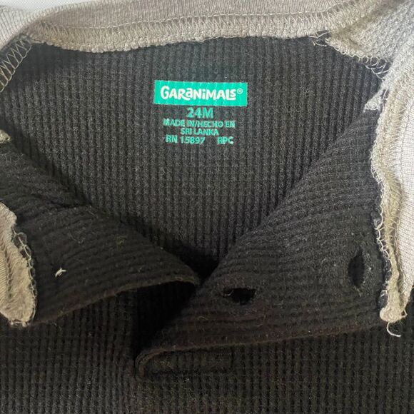 Toddler Boys Raglan Long Sleeves Bodysuit 24M Set of 3 Crewneck Snap/Button-up - Picture 6 of 7